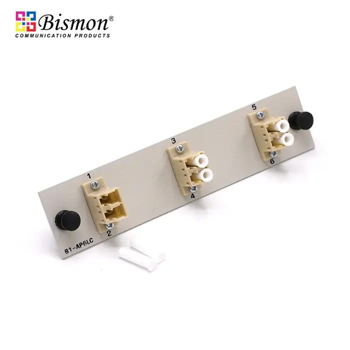 6 LC Snap-in adapter plate Multi-mode(OM2) duplex Full set
